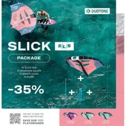 Duotone Pack Slick SLS + Boom Silver + Leash + Pump (Sur Commande Fournisseur)