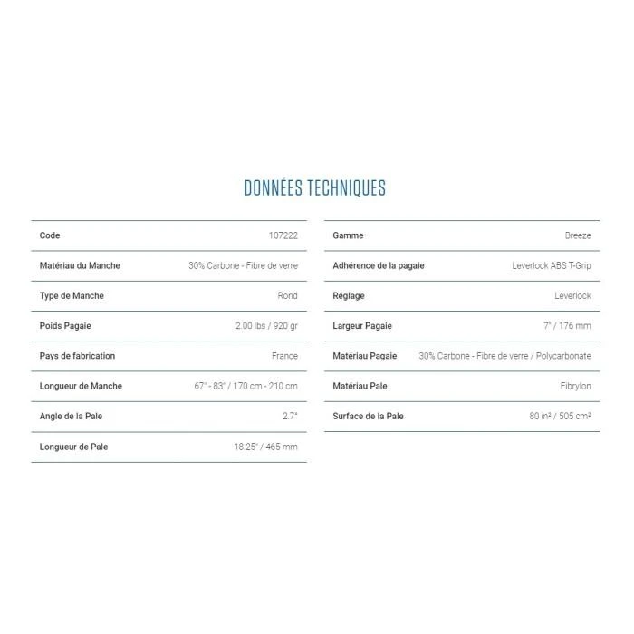 TAHE Pagaie Vario BREEZE 3 Parties 4 TAHE Pagaie Vario BREEZE 3 Parties – Image 2